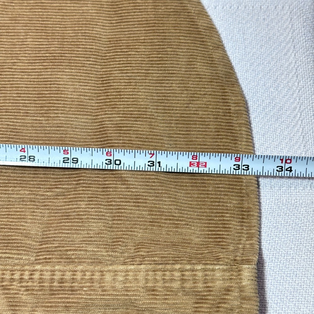 Vintage 90s Planet Mars Snickers Button Up Shirt Mens XL Corduroy Caramel Brown - Picture 8 of 11